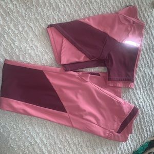Pink gymshark set